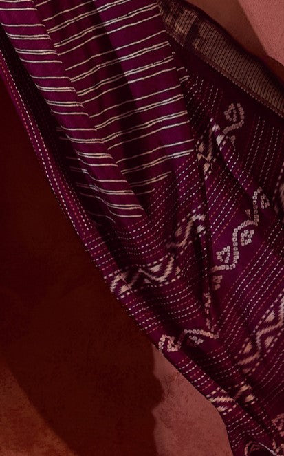Mahogony Sungudi Silk Saree