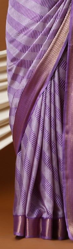 Plum Violet Sungudi Dola Silk Saree