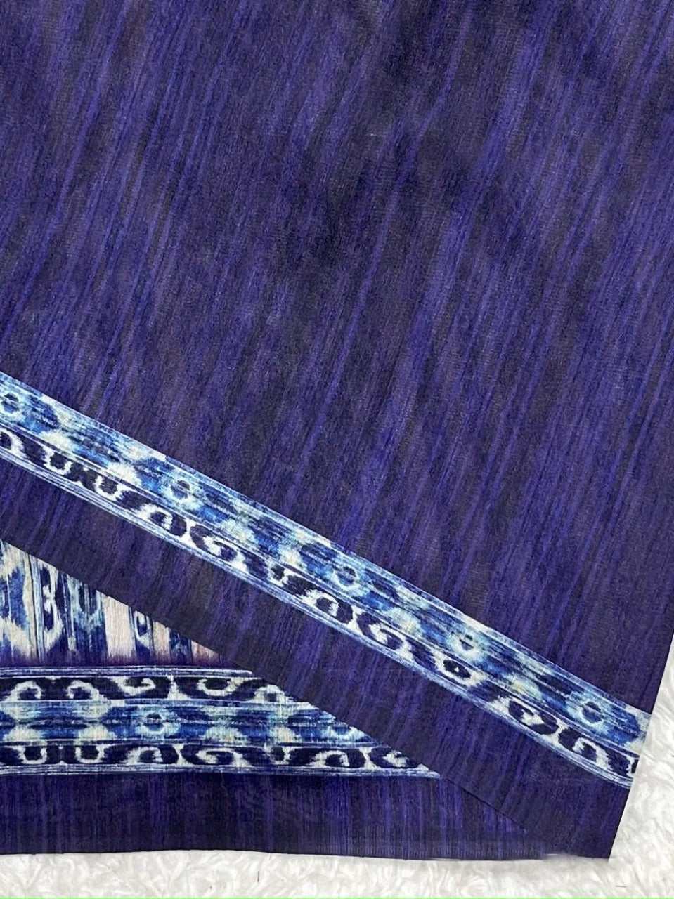 Violet Tussar Silk Saree