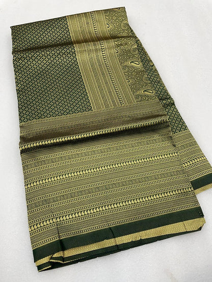 Glamorous Green Woven Banarasi Saree