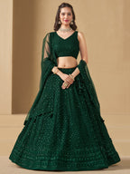 PINE GREEN LEHENGA CHOLI
