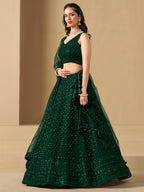 PINE GREEN LEHENGA CHOLI