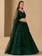 PINE GREEN LEHENGA CHOLI