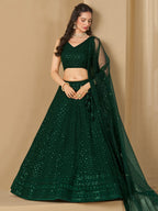 PINE GREEN LEHENGA CHOLI