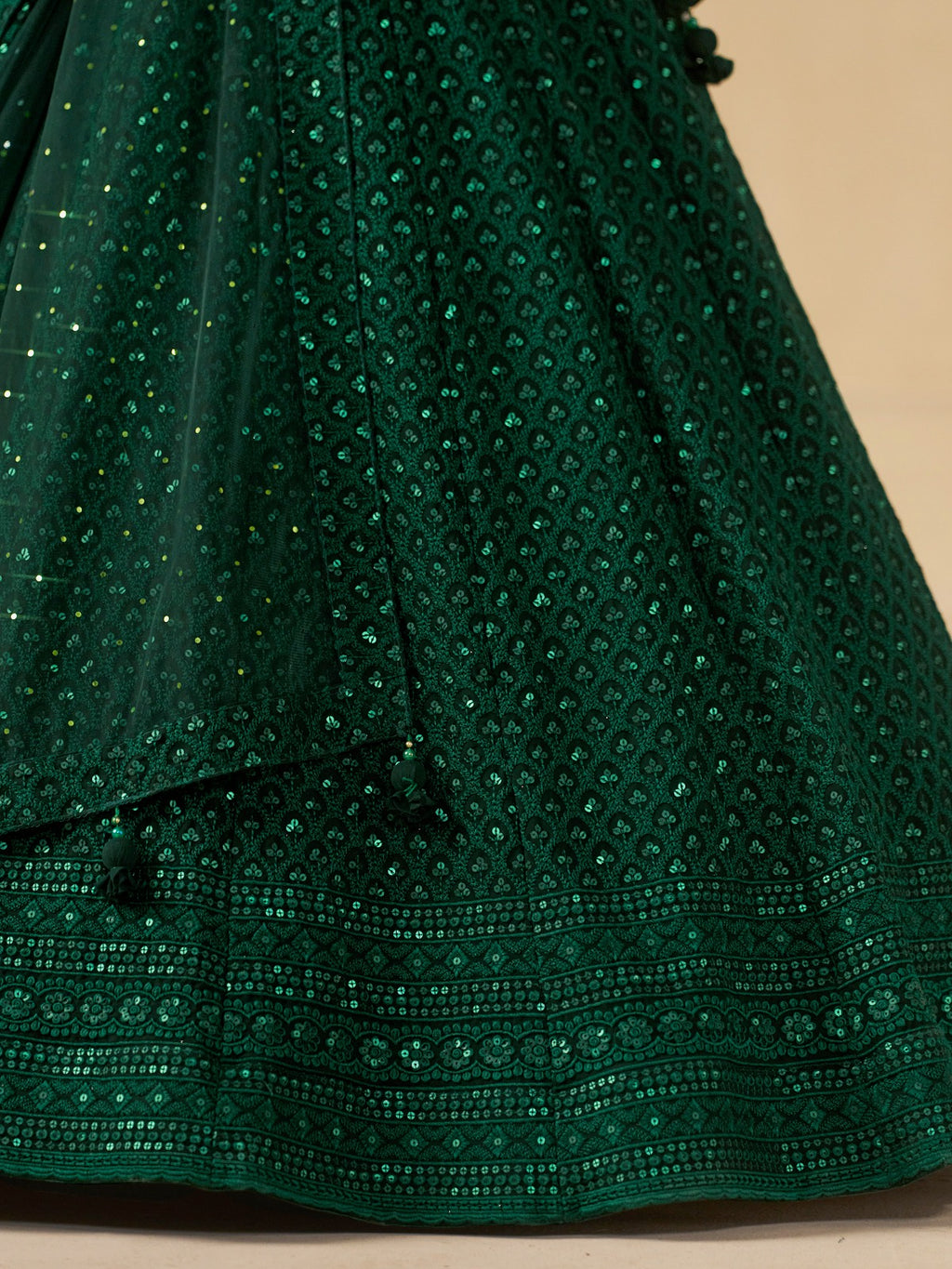 PINE GREEN LEHENGA CHOLI