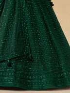 PINE GREEN LEHENGA CHOLI