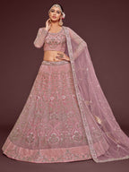 PEARL PINK SOFT NET LEHENGA CHOLI