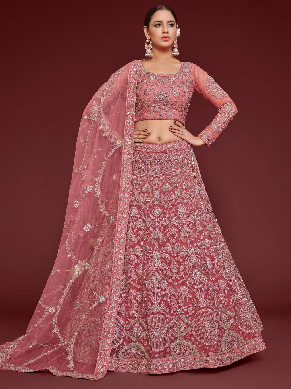 ROSE PINK LEHENGA CHOLI