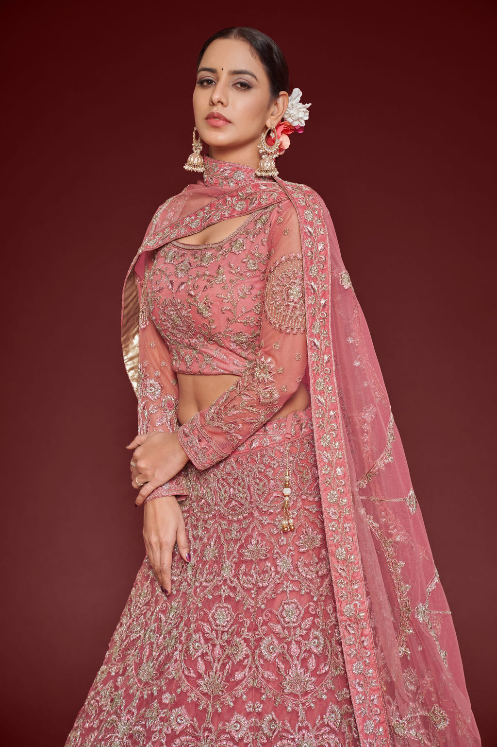 ROSE PINK LEHENGA CHOLI