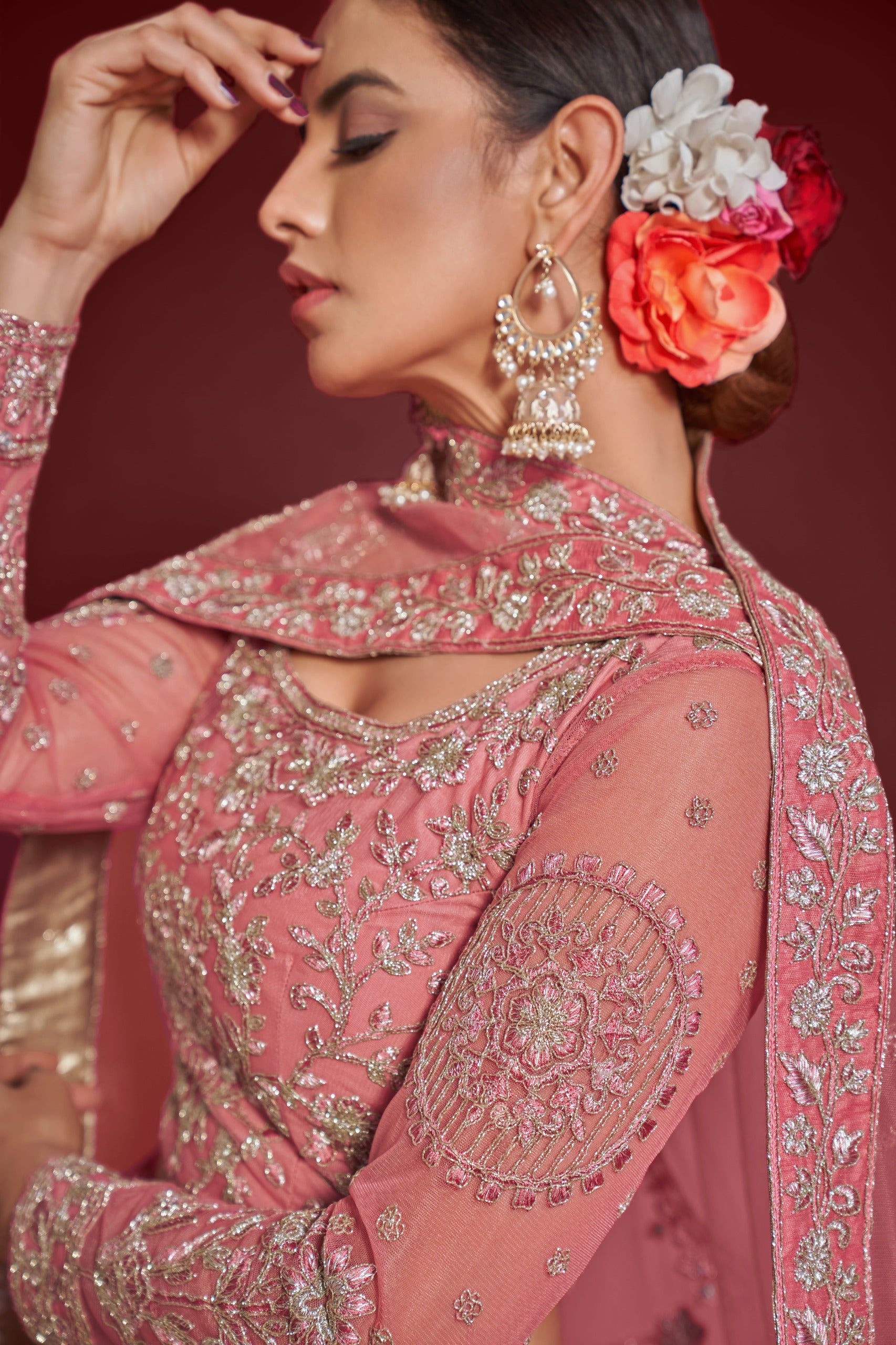 ROSE PINK LEHENGA CHOLI