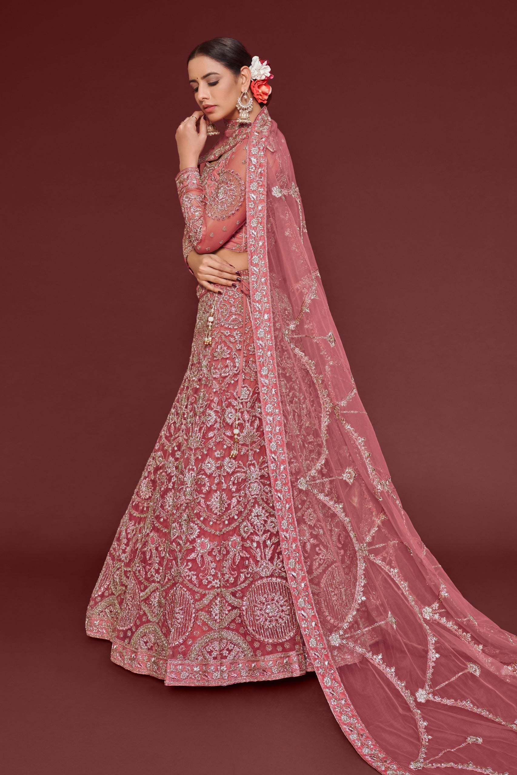 ROSE PINK LEHENGA CHOLI