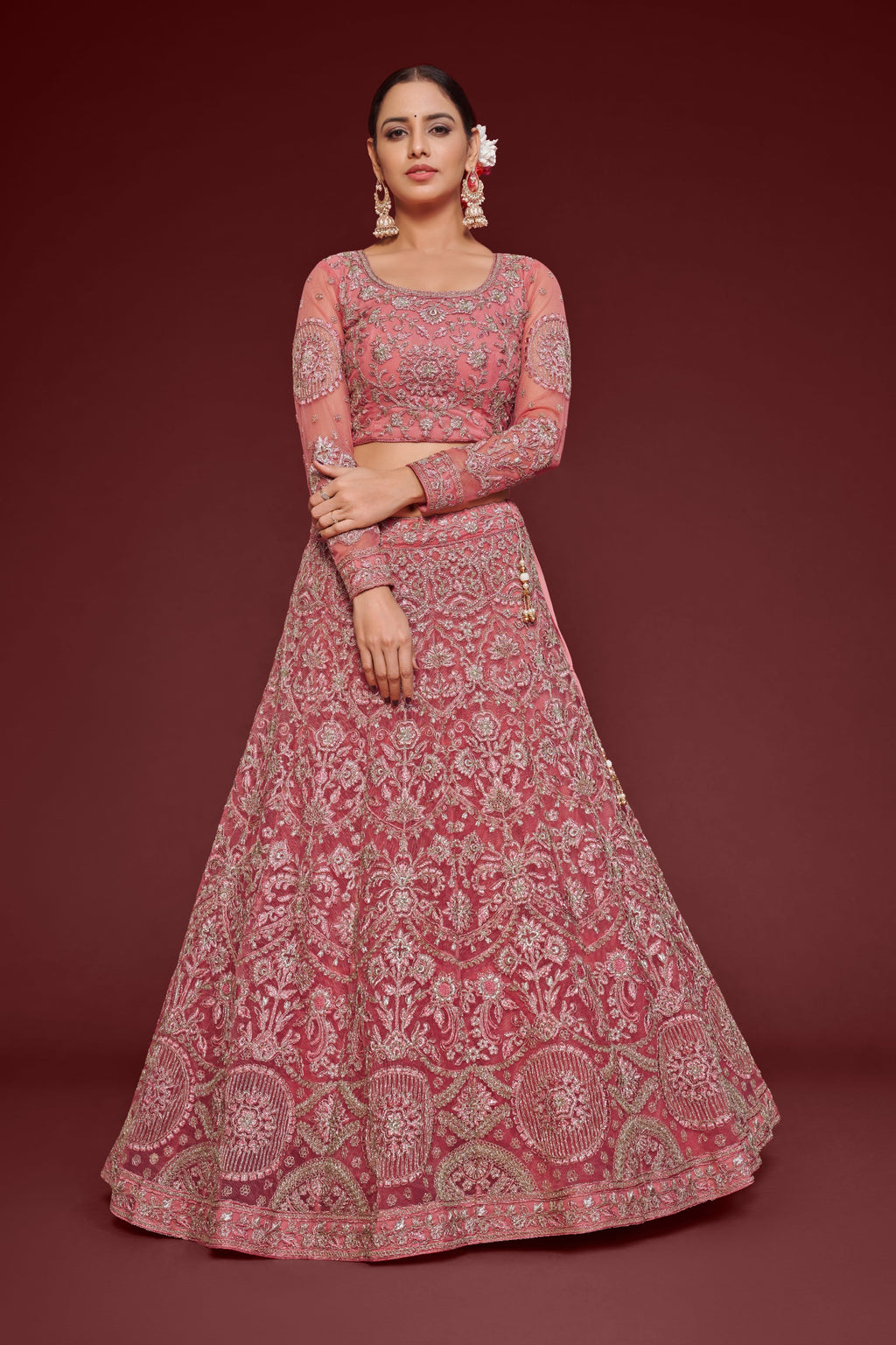 ROSE PINK LEHENGA CHOLI