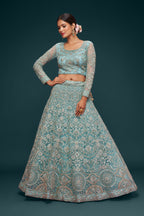 SEA BLUE LEHENGA CHOLI