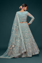 SEA BLUE LEHENGA CHOLI