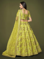 NEON GREEN LEHENGA CHOLI