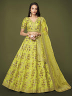 NEON GREEN LEHENGA CHOLI