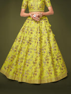 NEON GREEN LEHENGA CHOLI