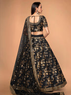 INK BLACK LEHENGA