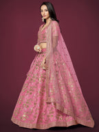 FRENCH ROSE PINK LEHENGA