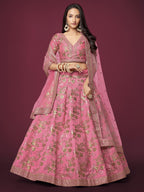 FRENCH ROSE PINK LEHENGA