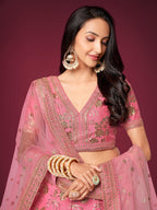 FRENCH ROSE PINK LEHENGA