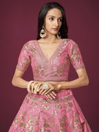 FRENCH ROSE PINK LEHENGA
