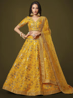 SUNFLOWER YELLOW WEDDING LEHENGA