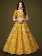 SUNFLOWER YELLOW WEDDING LEHENGA