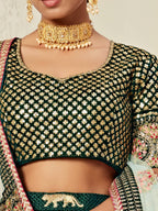 DARK GREEN BRIDAL LEHENGA