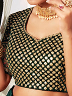DARK GREEN BRIDAL LEHENGA