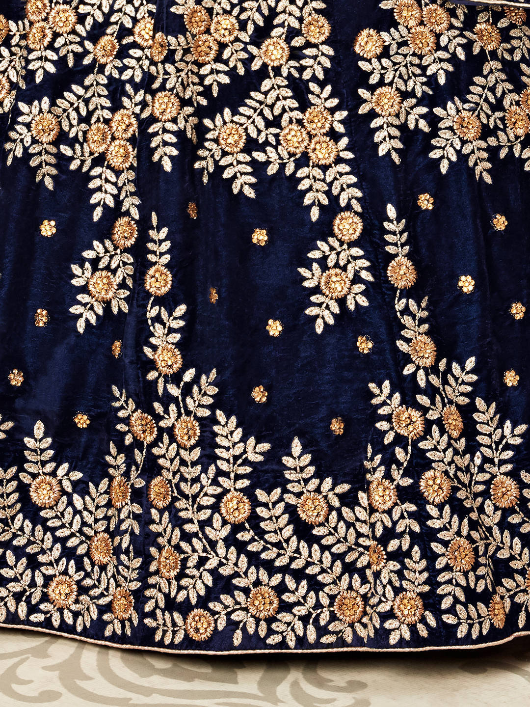 NAVY BLUE DESIGNER LEHENGA