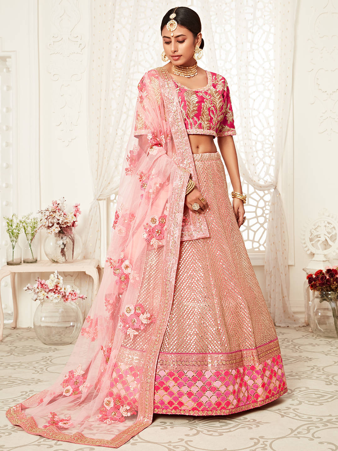 PINK DESIGNER LEHENGA