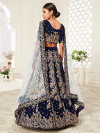 NAVY BLUE DESIGNER LEHENGA