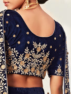 NAVY BLUE DESIGNER LEHENGA
