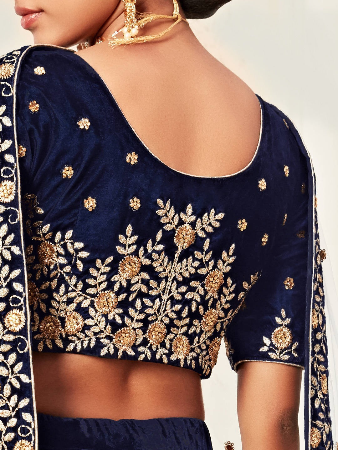 NAVY BLUE DESIGNER LEHENGA