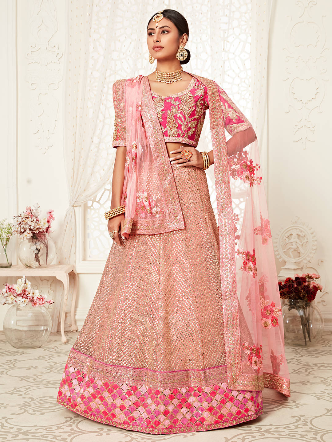 PINK DESIGNER LEHENGA