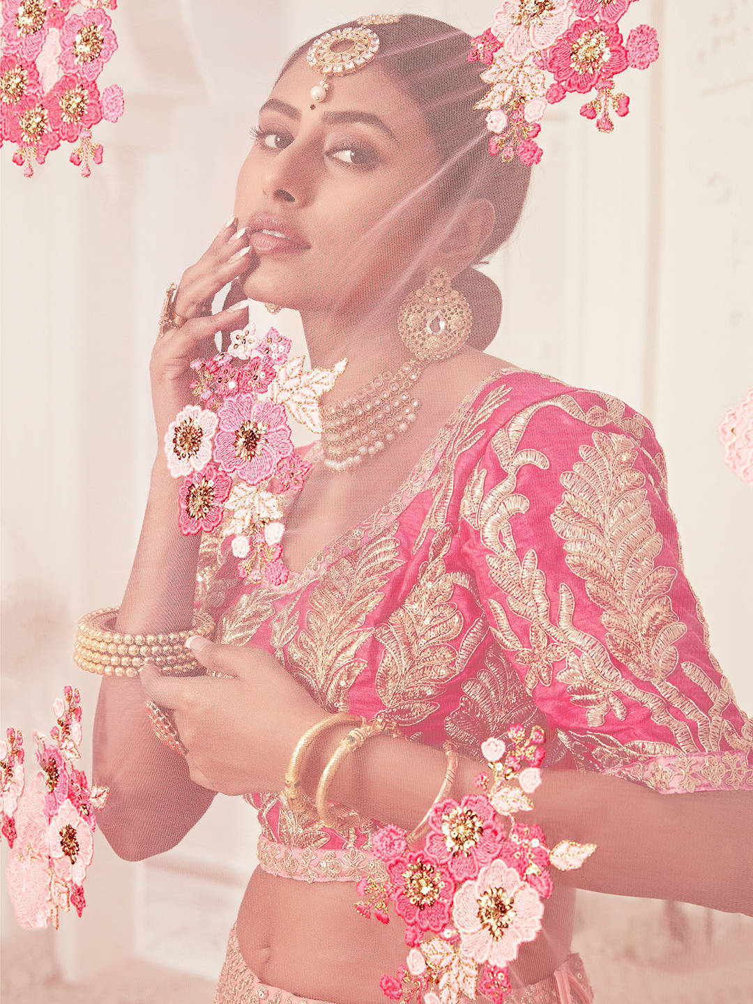 PINK DESIGNER LEHENGA