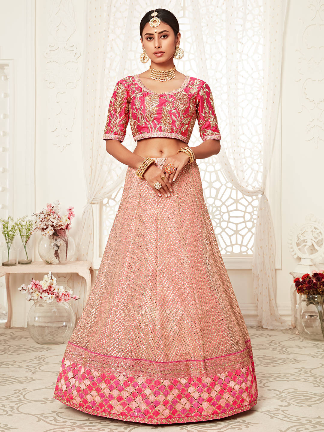 PINK DESIGNER LEHENGA