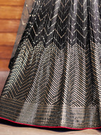 BLACK SEQUINS RECEPTION LEHENGA CHOLI