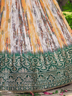 GREEN MEHENDI SILK LEHENGA CHOLI