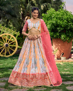 MEGENTA PINK RECEPTION LEHENGA CHOLI
