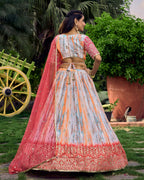 MEGENTA PINK RECEPTION LEHENGA CHOLI