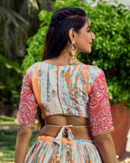 MEGENTA PINK RECEPTION LEHENGA CHOLI
