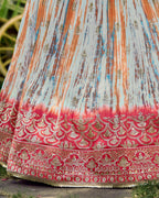 MEGENTA PINK RECEPTION LEHENGA CHOLI