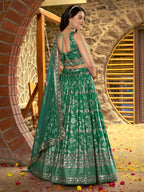 ROYAL GREEN LEHENGA CHOLI