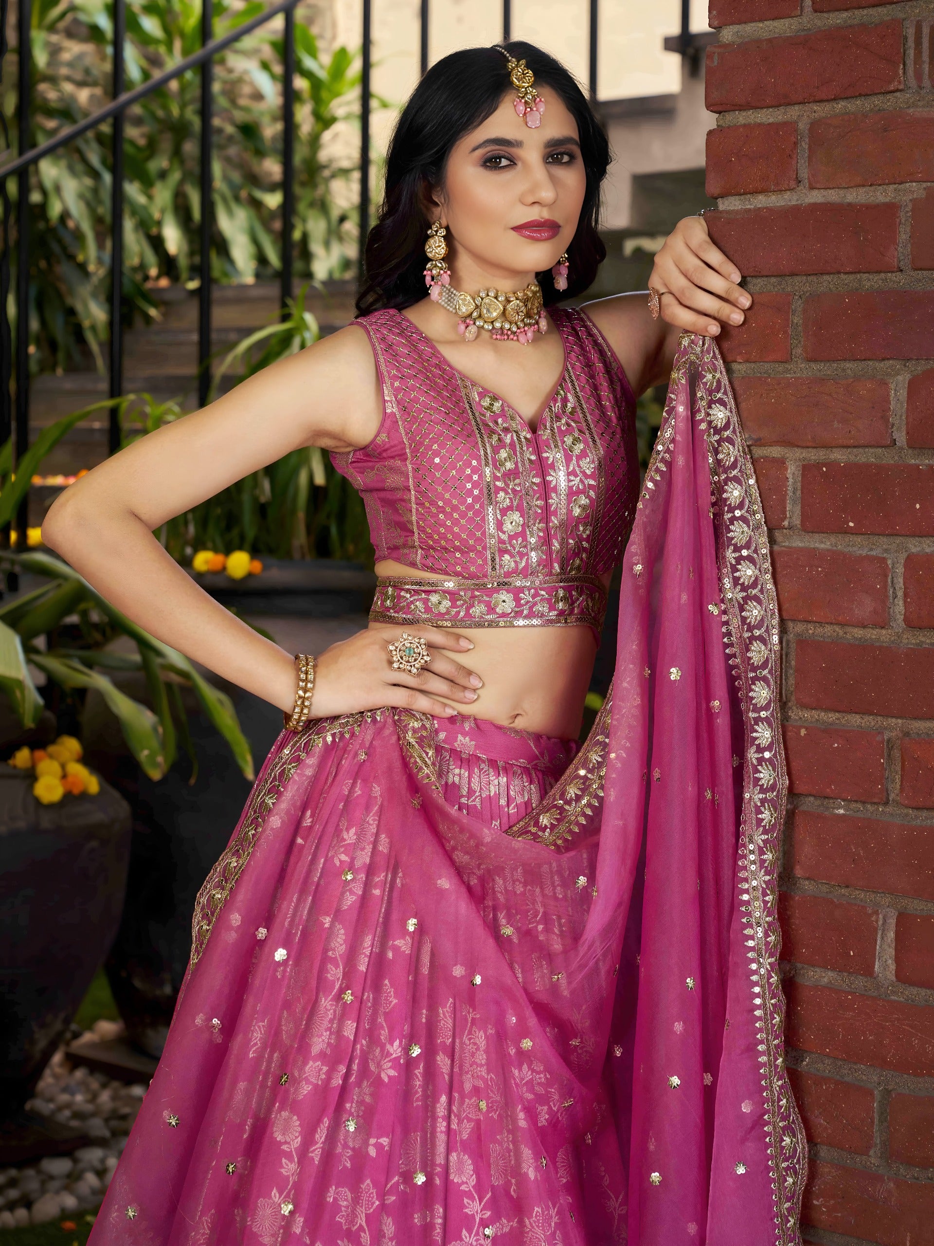 HOT PINK LEHENGA CHOLI