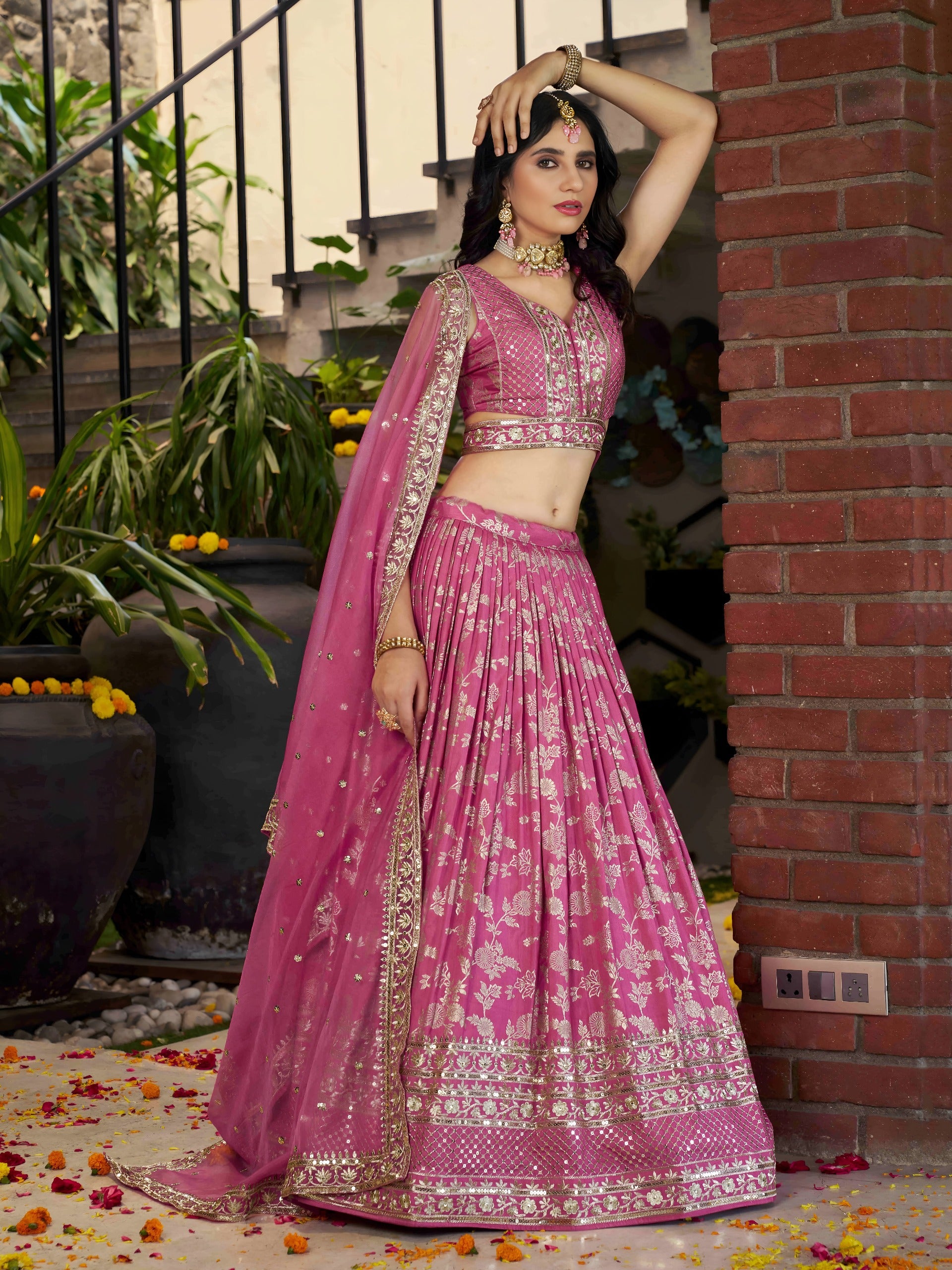 HOT PINK LEHENGA CHOLI