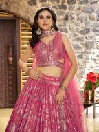 PEACH PINK LEHENGA CHOLI