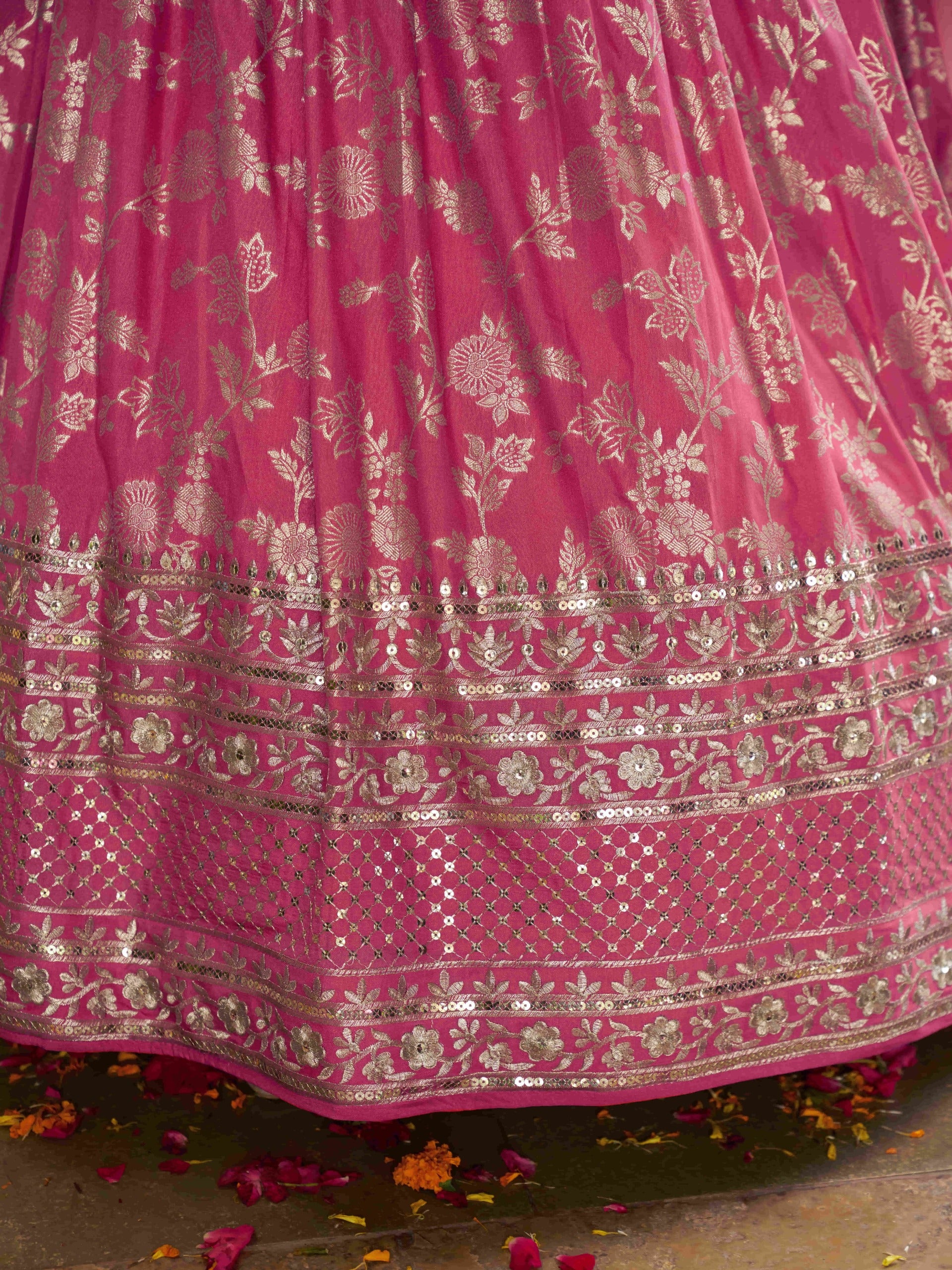 PEACH PINK LEHENGA CHOLI