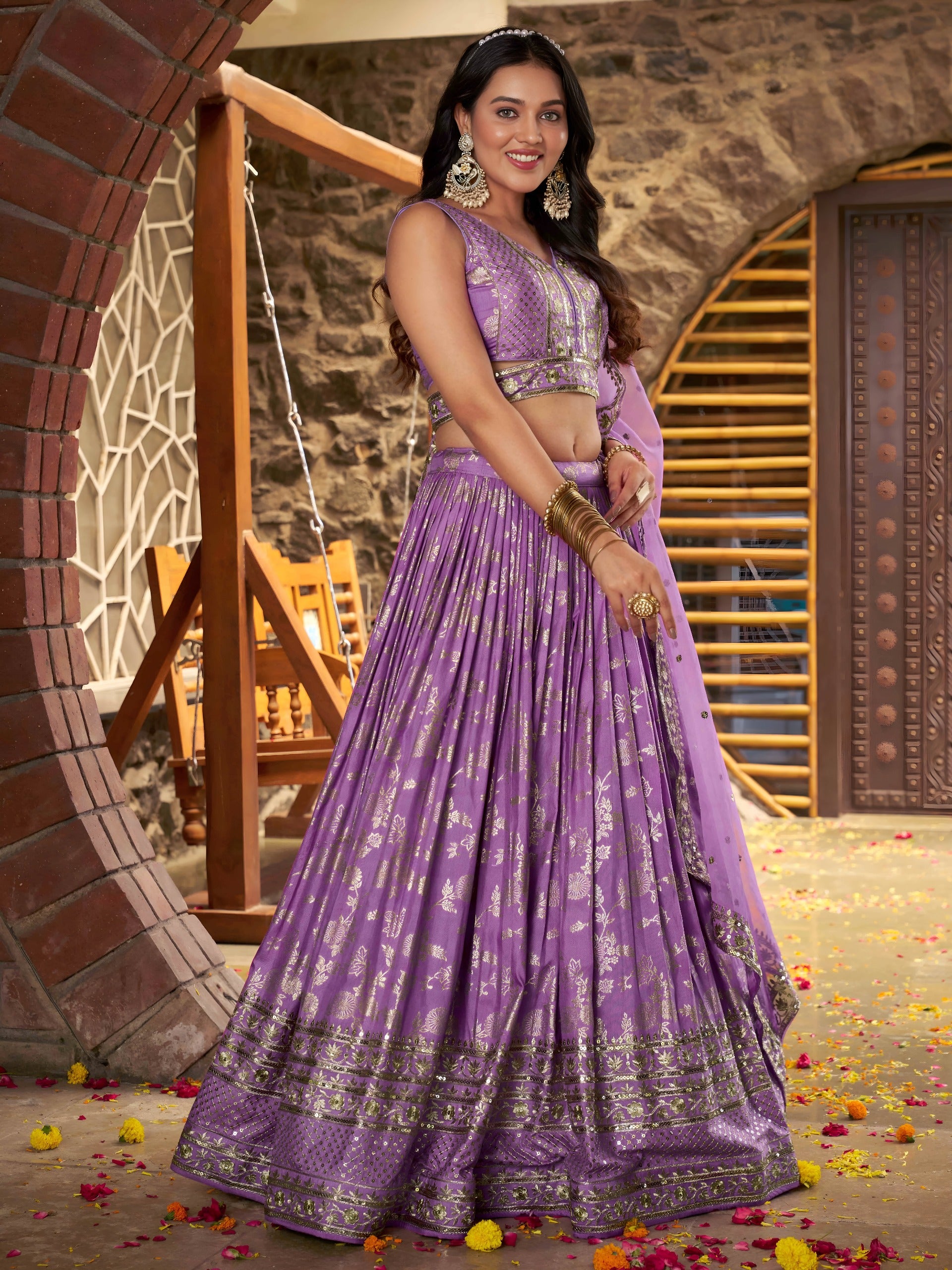 LAVENDER LEHENGA CHOLI